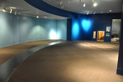 Inside Art gallery before installation of exhibition activities. C/O Memphis Brooks Museum of Art