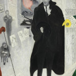 Florine Stettheimer, 1871 – 1944, Portrait of Alfred Stieglitz, 1928, oil on canvas, 38 x 26 1/4 in. (96.5 x 66.7 cm) Framed: 41 7/8 x 29 7/8 x 2 in. (106 x 75.6 x 4.8 cm)