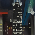 Georgia O’Keeffe, 1887 – 1986, Radiator Building—Night, New York, 1927, oil on canvas, 48 x 30 in. (121.9 x 76.2 cm)
