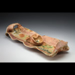 Stoneware, slab and pinch, 19 x 7 x 4 inches, $168 set