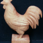Rooster, 1967-1977
Wood, 5 ¾ inches tall, 