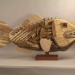 Ancestral Fish, 1997-98
Wood and metal, found objects, 30 x 58 x 12 inches