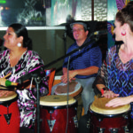 Ramirez and apprentices perform on the congas at Las Fajitas in Antioch.
