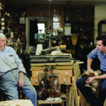 Master Jean Horner and apprentice Austin Derryberry discuss the fine points of fiddle making at Horner's shop in Westel, TN.