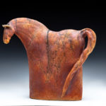 stoneware clay, horsehair, 15” x 6” x 14”