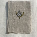 Linen, cotton, embroidery floss, 10.5 x 7.5 inches