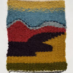 wool tapestry, 4.5 x 5.5 inches