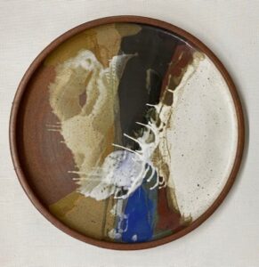 Lewis Snyder, The Ascension, 1974, high fired stoneware, reduction fired with artist's glazes, 26 inches round