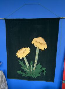 Dr. Megan Jordan, Who Decides What is a Weed, 2025, fabric, applique