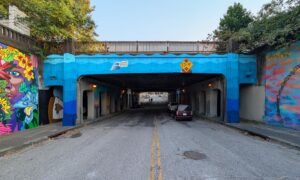 Have a Nice Day, 2024, mural, 59 x 20 feet