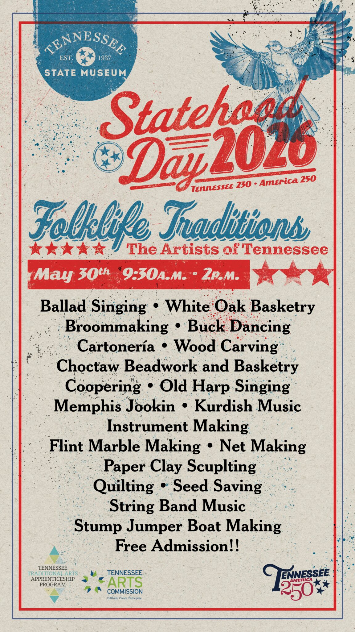 TN State Museum’s Statehood Day Celebrations Will Commemorate America ...